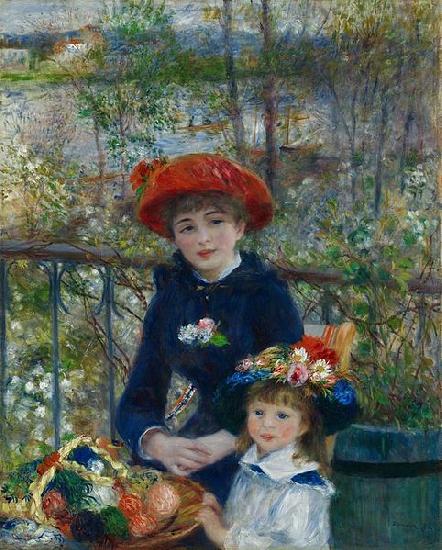 Pierre Auguste Renoir Two Sisters China oil painting art